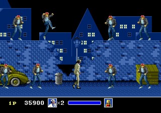 une photo d'Ã©cran de Michael Jackson s Moonwalker sur Sega Megadrive
